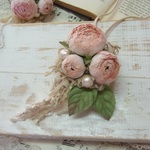薔薇の３Wayネックレス（ピンク）