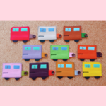 🚃⑥ 電車ボタンつなぎ🚃  巧緻性おもちゃ