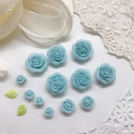 樹脂 薔薇 パーツ 中より少し大きめ  樹脂粘土 ローズ  4