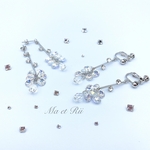 SWAROVSKI クリスタルオーロラ×クリスタル　ピアス/イヤリング
