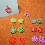 梅結びのミニピアス(石つき)　