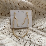 wave gold [earring/pierce]
