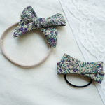 親子or姉妹お揃い　ベビーヘアバンド&ヘアゴム