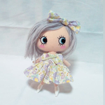 春のワンピース 春色パープル イーマリーちゃんサイズ