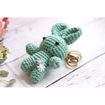 ma＊さまお取引用　まんまるおかおのうさぎさん　バッグチャーム♪