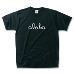 aloha 黒Tシャツ（男女兼用）