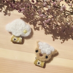 名札付けワッペン　ひつじ。