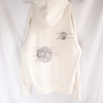 手描き  月の海パーカー  men'sＬ