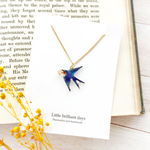 swallow necklace｜青いつばめネックレス〔小鳥シリーズ〕 