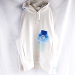 手描き 青空パーカー  men'sＬ