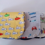 名前スタンプ押します♪4重ガーゼハンカチ