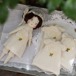 再販・ミモザ刺繍のチュニックワンピース