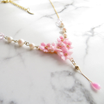 メル様オーダーご依頼品  桜咲くネックレス  再販不可