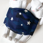 ★KIDSsize★夜空の星×高級晒とオックスで作ったちっちゃな三日月マスク　カッコいい迷彩【送料無料】