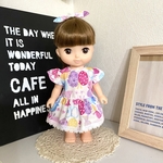 キャンディリボンの裾レースワンピース&ヘアアクセセット ＊メルちゃん ソランちゃんの服＊
