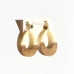 ウッドピアス（金具変更対応）