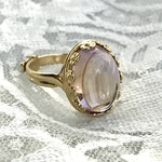 希少な天然石・・ボリビア産 アメトリン ring　(８～18号・ゴールドカラー）