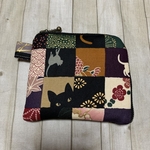 ＊2/22猫の日SALE＊【黒猫パッチワーク】コインケース