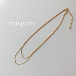snake chain2連necklace