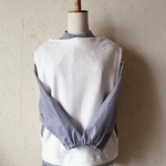 再販サイドスリットベスト （着丈短め） ホワイト