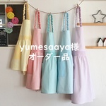 【yumesaaya様オーダー品】着脱簡単☆女の子向け☆シンプル＆可愛いキッズ 子供エプロン