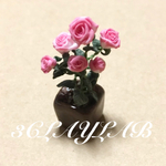 ☆送料無料☆ずっと一緒だよ/四角鉢ピンクグラデ薔薇