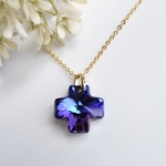 Swarovski パープル ペンダントネックレス