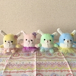 [セット販売] 花うさぎのぬいぐるみ