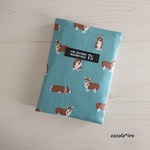 母子手帳ケース • お薬手帳ケース • 通帳 ケース　 * Welsh corgi - mint