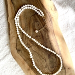 ちょっとこつぶ　淡水バロックパールネックレス　ロング　16Kgf