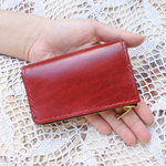 《サエ様専用》ルガトショルダーのキーケース♡本革　革の宝石ルガト　スマートキー　リモコンキー　ファスナー　レザー　赤