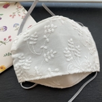 子供のセレモニーマスク　抗ウィルスマスク　ミモザ　刺繍マスク　大臣マスク　入学式　キッズマスク