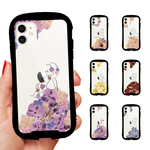 グリップケース Reflection iPhone 13 Pro 12 11 XR SE iPhoneケース TPUケース 保護 海外 押し花 花柄 フラワー プリンセス 女子 韓国 クリアケース