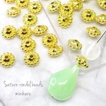 30個) Saturn rondel beads