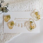 【お試し価格】ミモザ鉱石♡ピアス／イヤリング