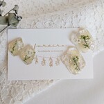 【お試し価格】アリッサムの鉱石♡ピアス／イヤリング