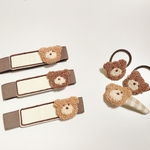 くま付き ネームタグ ゴムバンド