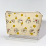 ハリネズミ柄ポーチ