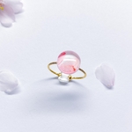 sakura アルコールインクアート リング or イヤーカフorペンダント【10mm】