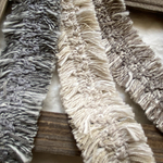 【50㎝〜】RCP-00308N フリンジレース　フリンジ　ブレード　レース　レースリボン　モカ　グレー　ベージュ　lace ribbon handmade madeinJapan