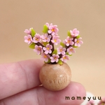 [再販]ミニチュア  小さな桜【ウッドビーズ】
