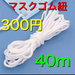 10m マスク 白色 ホワイトカラー　ハンドメイド　作品用　資材　部材 不織布 マスクひも ヒモ 紐 ゴム紐 まるひも ゴムヒモ