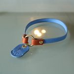 シュナシュナ　スリム　レザー　ネームチョーカー　【Schna Schna slim leather name collar】