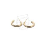 ERG-1591-G【2個入り】フープピアス/Hoop Post Earrings/13mm X 15mm