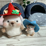 🌟のねずみさんのお帽子付き🌟春🌸かまくらハウス Mサイズピンク（うに丸アニバーサリー記念かまくら🏠）