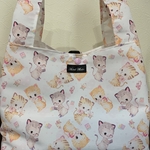 エコバッグ・コンビニサイズ☆撥水加工生地/猫柄・ラブリーcat