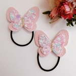 受注製作❤リバティ　butterflyゴム　２個セット♥  ベッツィアン  ピンクモーヴ