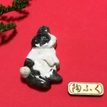  「うさぎの箸置き」白黒