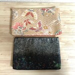 ★92q様専用★帯から作ったマルチケース♪２点★ゴールド　ポーチ／通帳／お薬手帳／袱紗／御朱印帳入れ