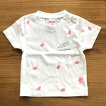 ベビーキッズ半袖Tシャツ、ロンパース「花より団子」